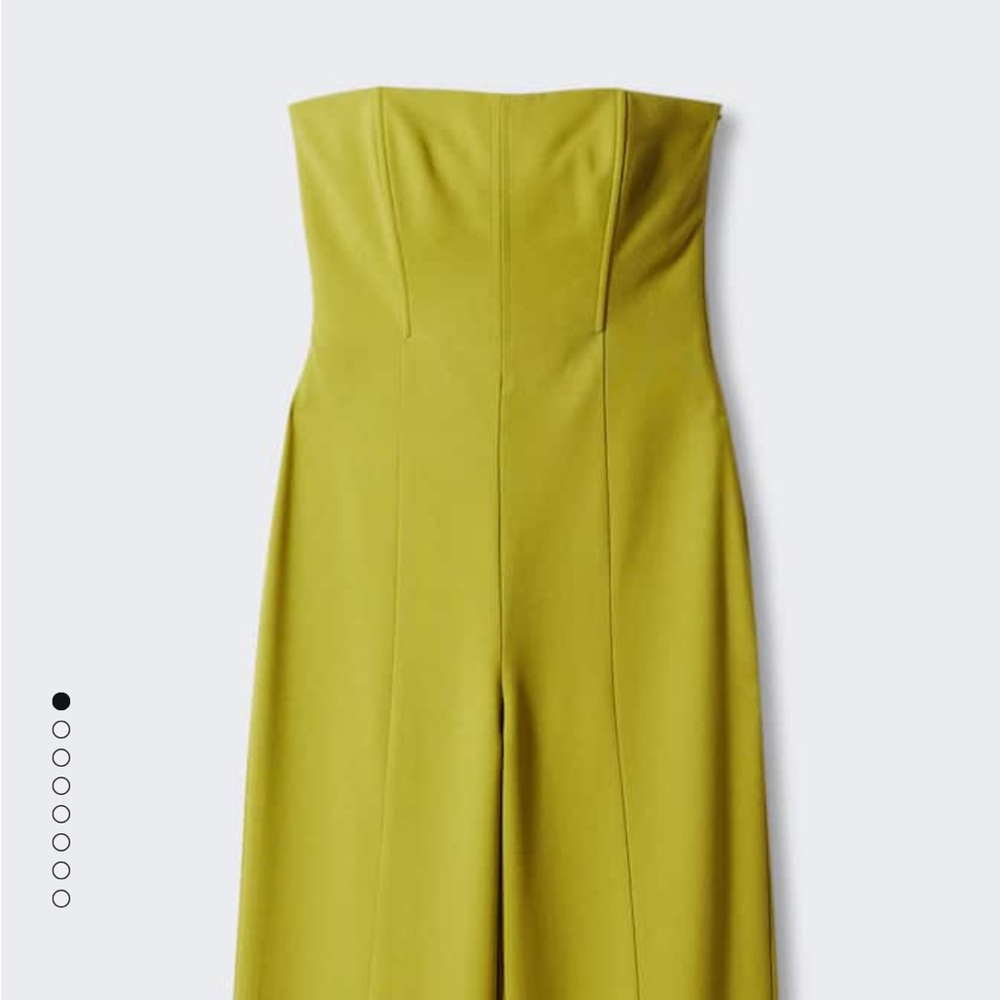 Mango Chartreuse Jumpsuit - Picture 2 of 7